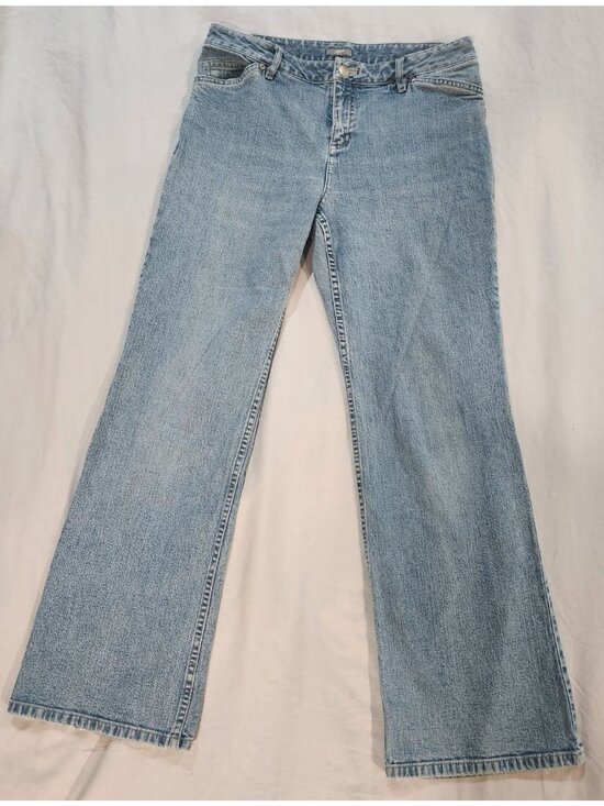 J. Jill Denim - J. Jill Wide Leg Petite Light Wash Casual Denim Blue Jeans/Sz. 10P EUC